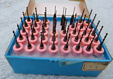 BOX OF 35 USED 1.00mm CIRBO MICRO DRILL BITS & 5 0.55mm MICRO DRILL BITS VGC
