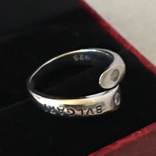 Vintage BVLGARI_ Sterling Silver Ring