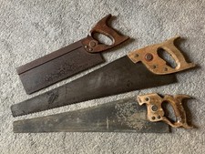 Selection of Three Vintage Spear & Jackson Hand Saws Spearior Crosscut & Tenon