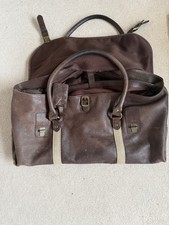 Classic Musto Brown Leather Overnight Bag