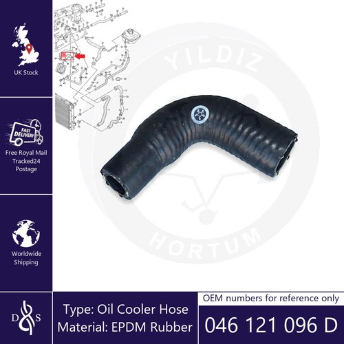 Oil cooler hose - oil, vw