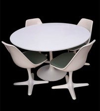 Retro White Arkana 115 Dining