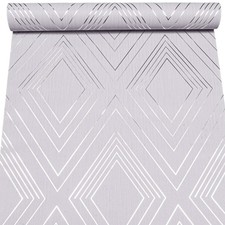 Grey Lilac Geometric Wallpaper