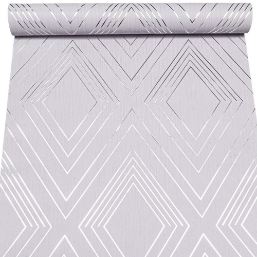 Grey lilac geometric wallpaper - lilac,