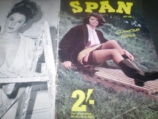 1960's  vintage glamour magazine SPAN No 139 vol 13 LINDA WHITE JEAN STEWART