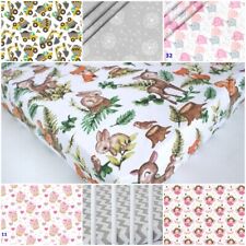 FITTED SHEET for cot bed 70x140 60x120cm MATTRESS COVER BABY NURSERY stars dots