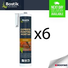 6x Bostik Express Cement Pointing Mortar Durable Masonry Repair - GREY 310ml