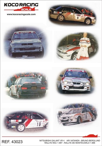 Decal mitsubishi galant - decal, 1/43