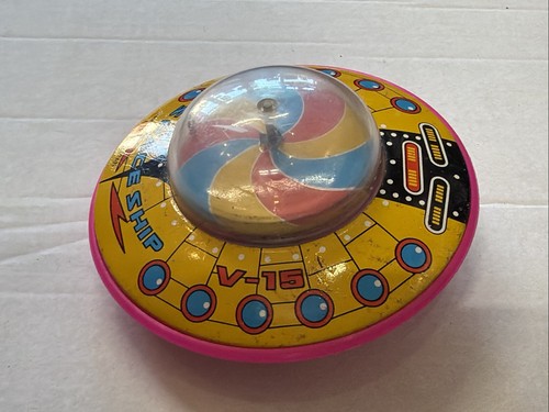 Vintage tin and plastic - tin,