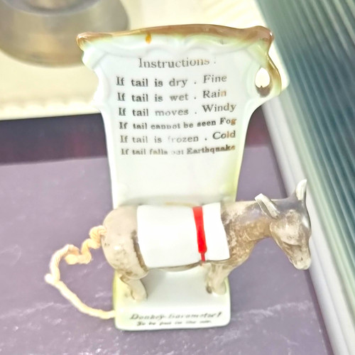 Ceramic donkey figurine - donkey, with