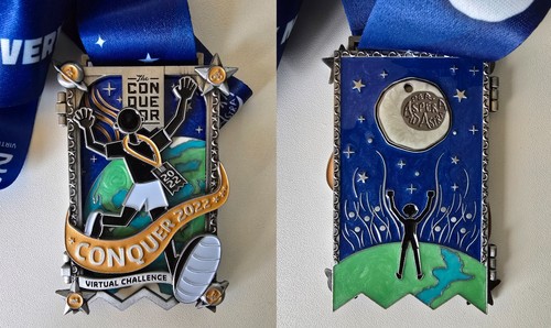 Conqueror virtual medal - conqueror,