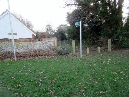 Photo 6x4 footpath church - photo,