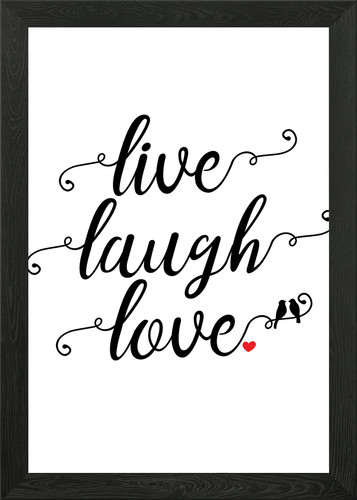 Live laugh love framed - laugh,