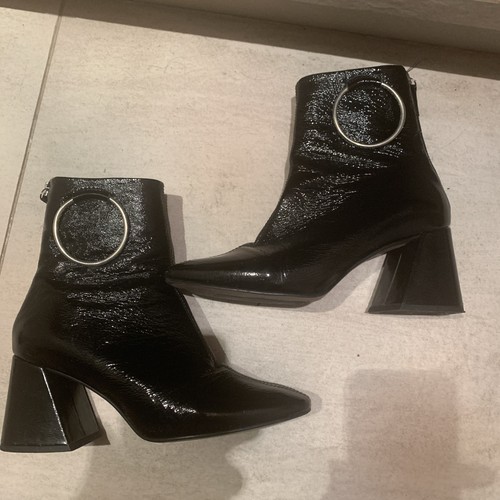 Top shop patent leather - top, flared