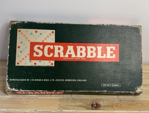 Vintage scrabble board game - vintage,