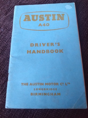 Austin a40 driver - austin, driver's