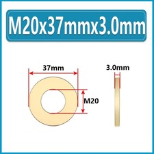 Solid Brass Flat Washers M2 M3 M4 M5 M6 M8 M10 M12 ~ M24 Thickening Shim Washers