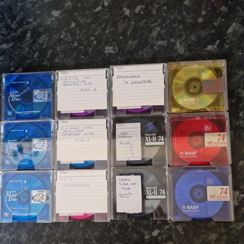 Maxell 74min minidiscs 3 - 74min,