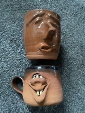2 X Vintage Ugly Mug Pottery Items