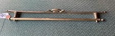 1x Brass towel Pan rail old vintage Kitchen French 588mm c1900 Rug Tapestry F40
