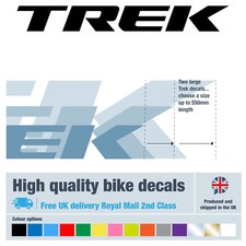 TREK extra long bike decals