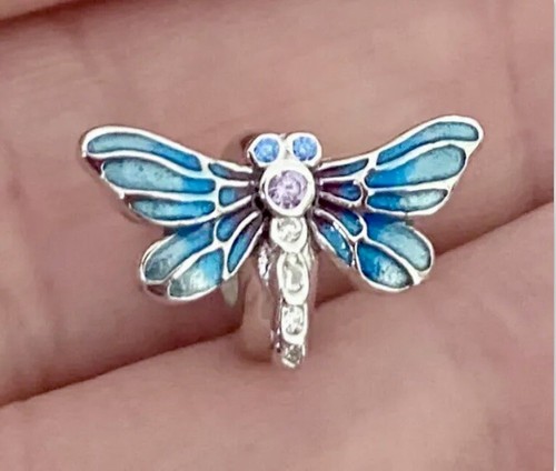 Dragonfly charm 925 sterling - charm,