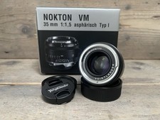 VOIGTLANDER VM 35mm 1.5 ASPH Nokton Type I Vintage Line BLACK MINT