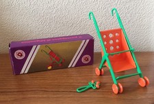 Vintage Rare Plastic Pedigree Tiny Tots Matchbox Doll Pushchair Stroller Buggy