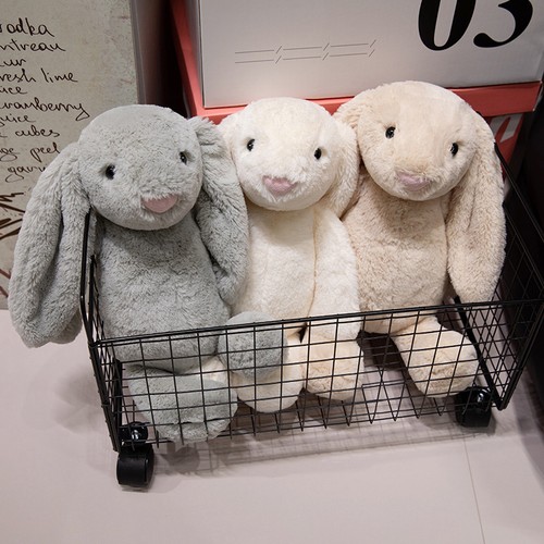20cm grey bunny - plush, stuffed