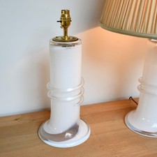 A Pair of Swedish Glass Brass