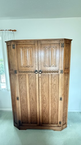 Crown oak bedroom - oak, furniture