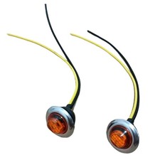 2x Amber Side Light Indicator