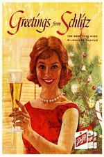 Schlitz Beer Vintage Christmas