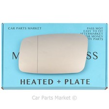 Left side Wide Angle Wing door mirror glass for Volvo 850 1992-97 heated +plate