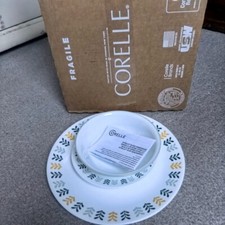 Corelle 16-Piece Dinnerware Set, Service for 6, Lightweight Round (READ DETAILS)