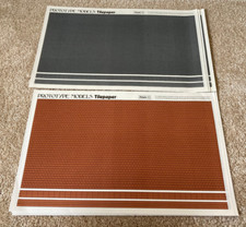 Prototype Models 7mm 10 xTilepaper Sheets (5 x Red Tile, 5 x Grey Slate) Unused