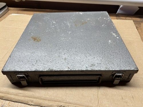 Vintage metal toolbox - metal,