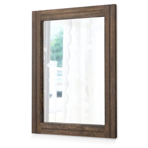 Rustic wood mirror rectangle - mirror,