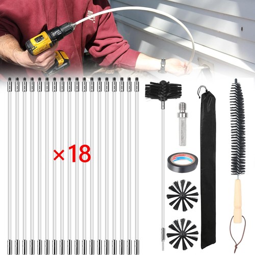 24x flexible chimney sweep set - flexible,
