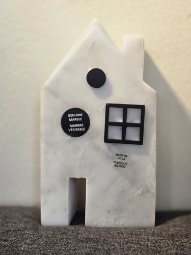 Marble house figurine heavy - house,