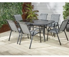 Metal garden dining set - garden,