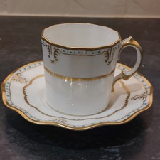 Royal Crown Derby Lombardy Demitasse Cup And Saucer A1127