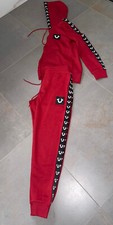 True Religion, Mens Tracksuit, Zip Hoodie & Jogger Set, Red, S, Brand New Tags