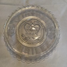 Antique Pressed Glass Plate