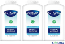 3 X Cuticura Mildly Medicated Original Body Talcum Powder 150G