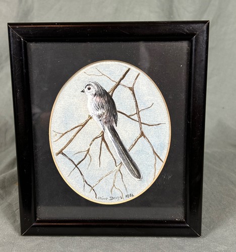 Long tailed tit watercolour - tailed,