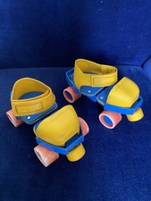 Fisher Price 1-2-3 Grow With Me Roller Skates 1984 Adjustable Kids Vintage Toys