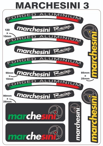 Marchesini wheel rim stickers - wheel,