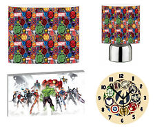AVENGERS superhero - 10" Lightshade, Touch Lamp, Wall Art, Wall Clock or Bundle