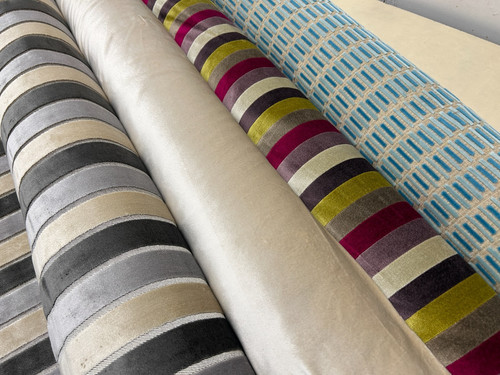 Stripe velvet upholstery - stripe,